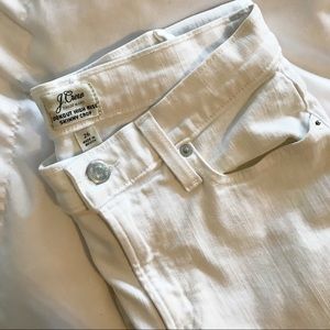 J. Crew white denim